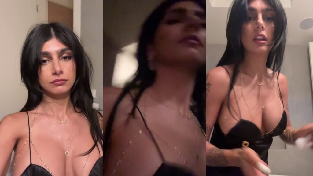 Mia Khalifa Black Dress Video Leaked